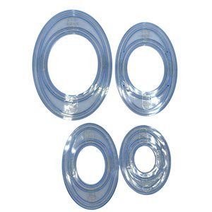 Creative Memories 4 Blue Oval Custom Cutting System Paper Crafts Scrapbooking